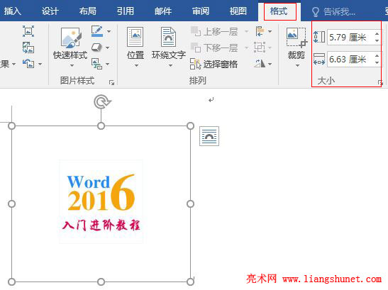 Word 2016 ͼƬ߶ȵ