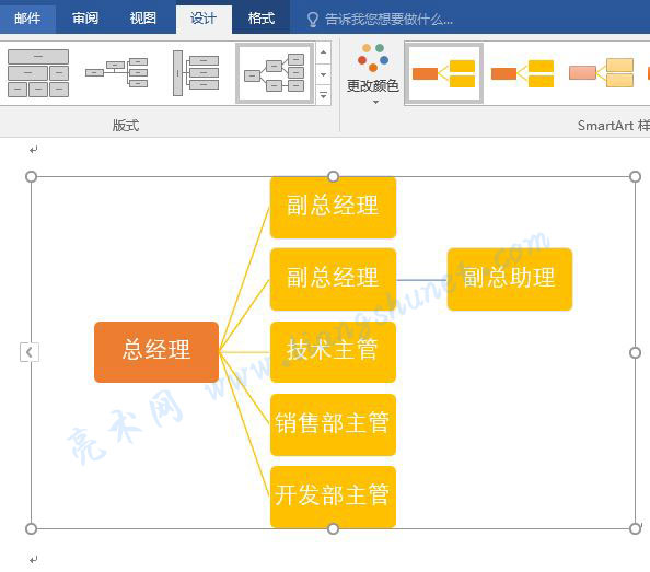 Word 2016 SmartArt ְλˮƽνṹ