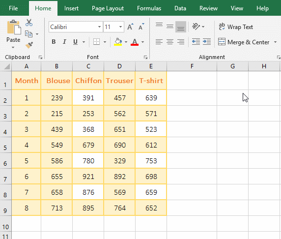 Index + Sum function combination returns the entire row or entire column