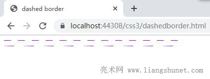 CSS  dashed 