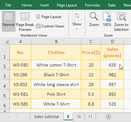 Sum + OffSet + Indirect + Address combination to sum multi-table in Excel