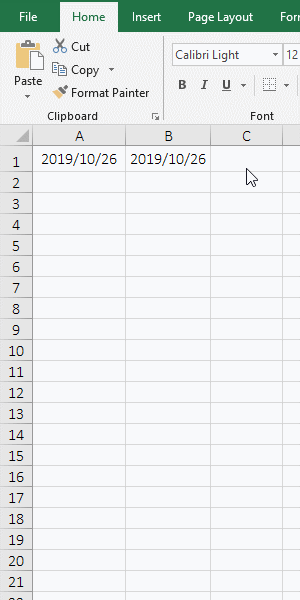 How to auto fill date in excel
