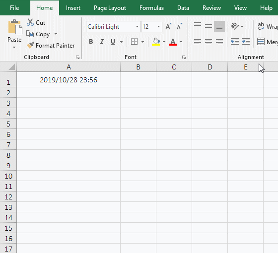 Generate numbers by dates and times in excel