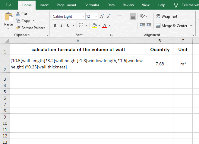 Quantity is calculated with macro(VBA, Excel vba substitute string)