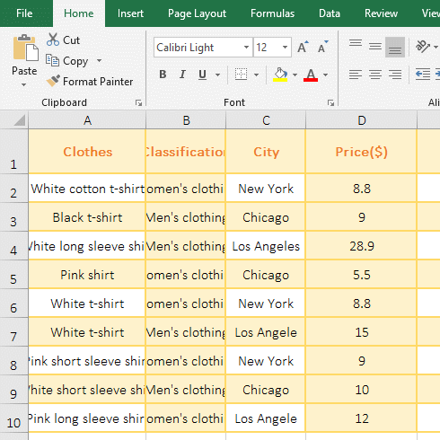 How to change width of column in excel