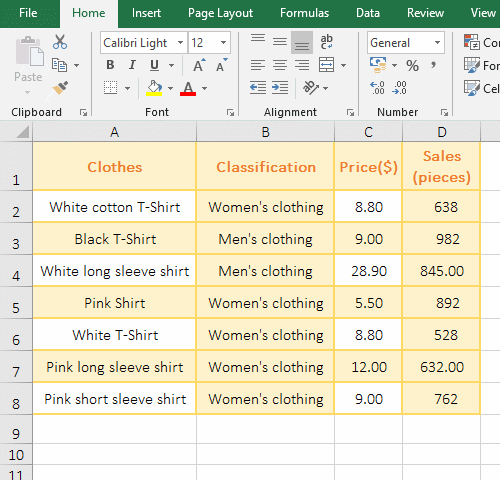 How to move rows in excel