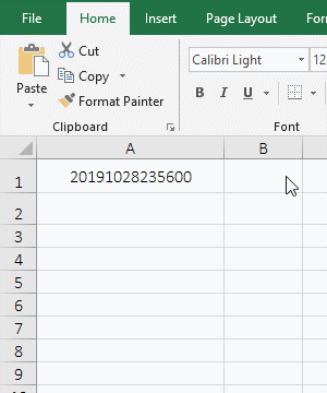 Generate a number in Excel