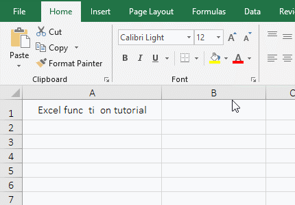 The Excel Clean function can not delete the non-printing characters removal method