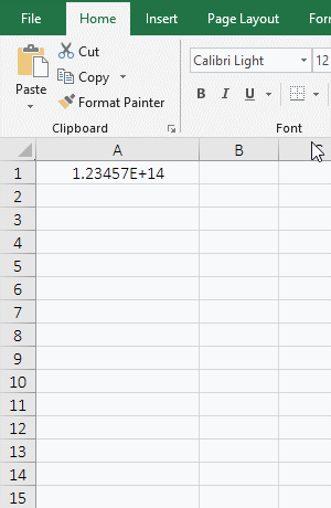 Excel fill cells with sequential numbers