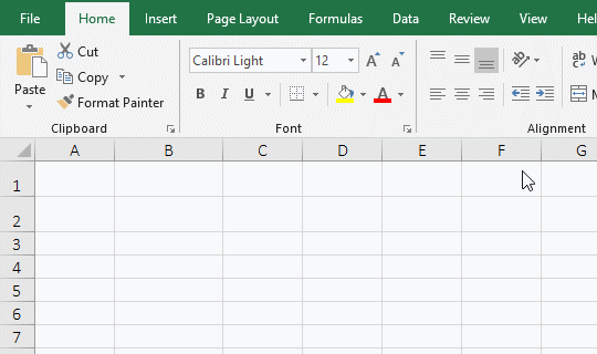 Excel Row function return an array