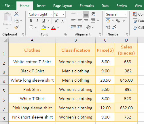 How to move rows down in excel
