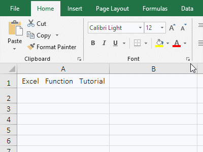 Excel Trim Examples of removing spaces between characters