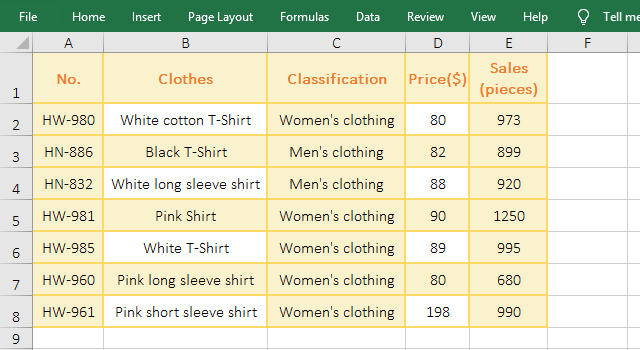 Format of Text in Excel is an array