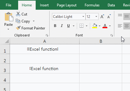 delete Unicode non-printing characters by Clean formula in excel