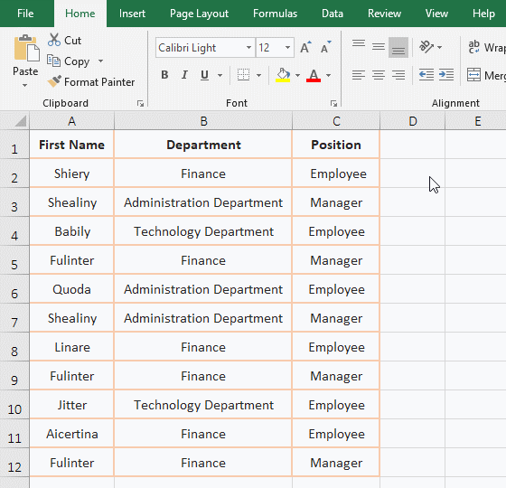 Find duplicates in two columns in excel