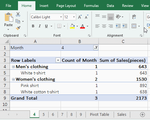 Excel deletes all page reports form at once