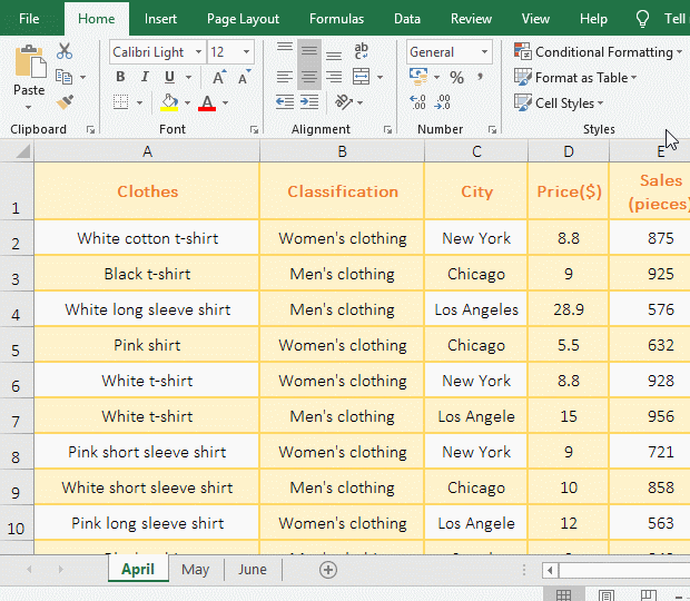 Excel convert only the selected content to Pdf