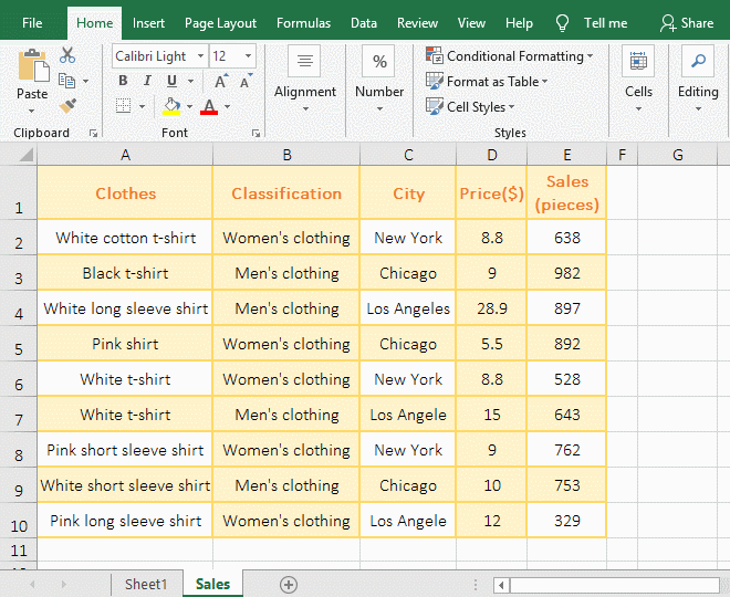 Create a PivotTable to an existing worksheet in excel