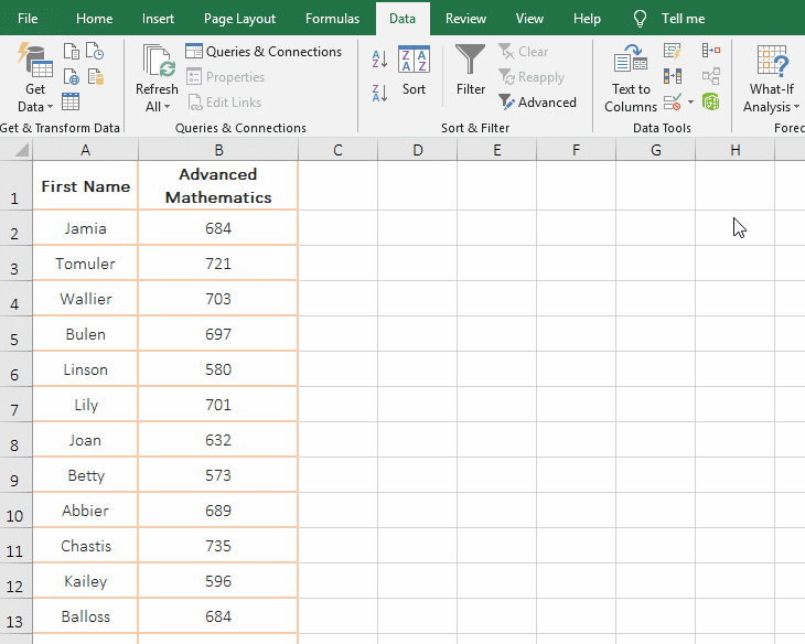 Filter by double criteria in excel