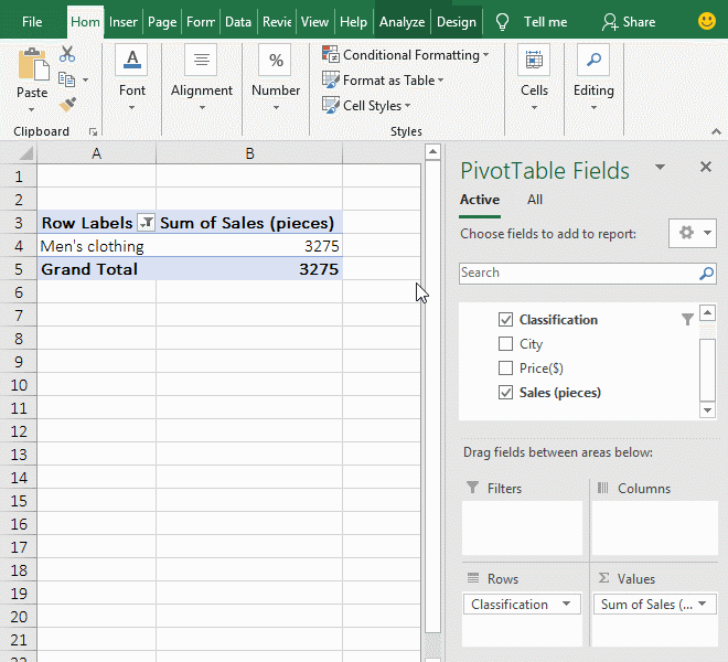 Quick Explore of pivot table in excel