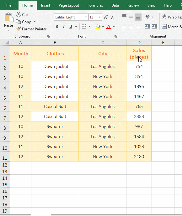 How to subtotal groups in excel