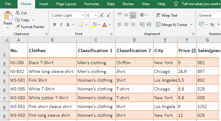 How to change alignment in excel