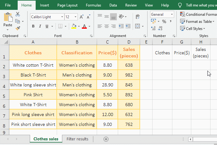 How To Use advanced filter In Excel 7 Examples multiple Criteria copy To Another Worksheet 