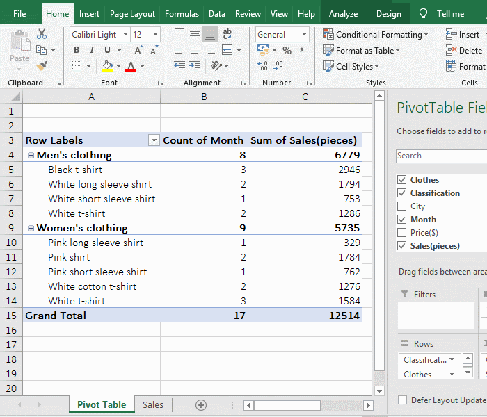 How to generate multiple reports from one pivot table in excel
