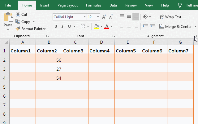 How to insert a new column in excel