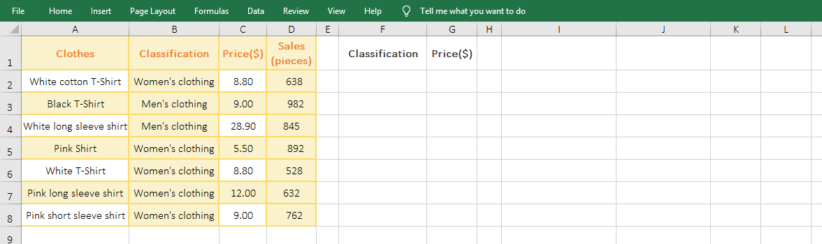 how to use advanced filter in excel