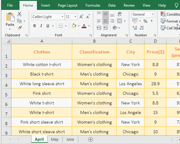 Freeze all worksheets from any specified cell in batches in excel