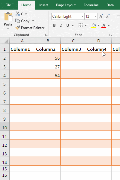 How to insert a cell in excel?