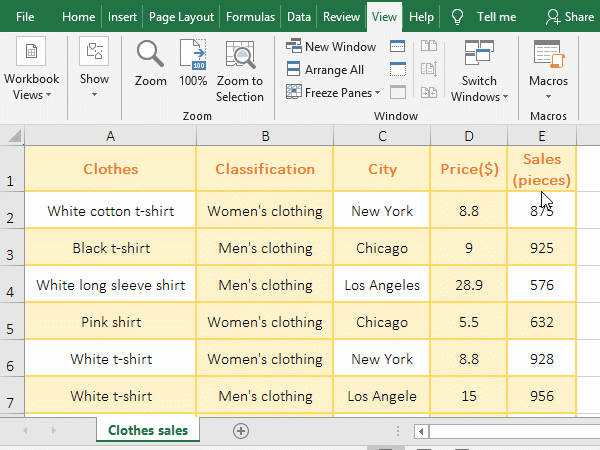 How to freeze multiple columns in excel