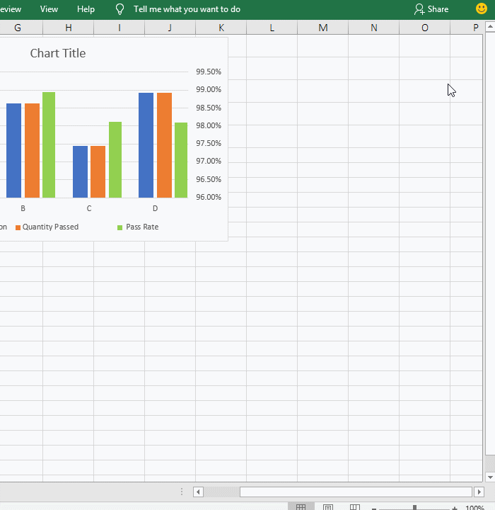Set coordinate axis direction in Excel