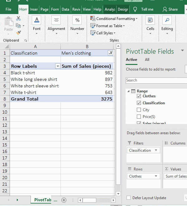 Recovery after Quick Explore in excel