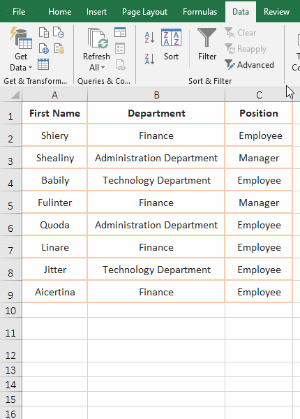 How to search multiple items in excel filter