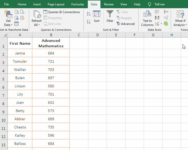 Filter by criteria in excel