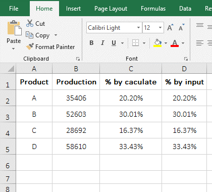 Percentages that are added are not 100% after rounding to in excel