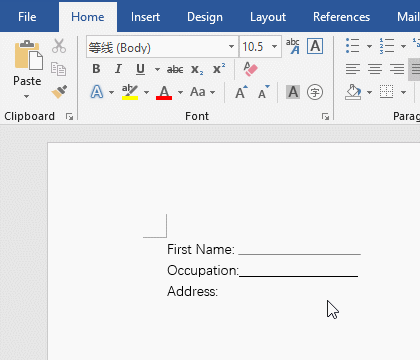 How to double underline in word