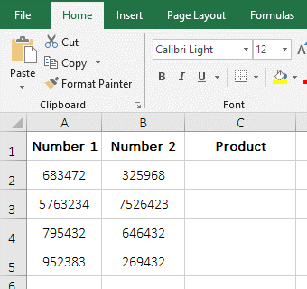 How to display the results returned by formulas as long numbers in Excel?