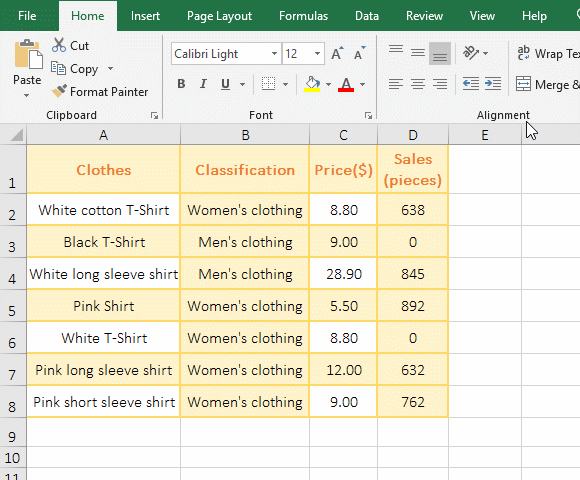 How to make 0 a dash in excel