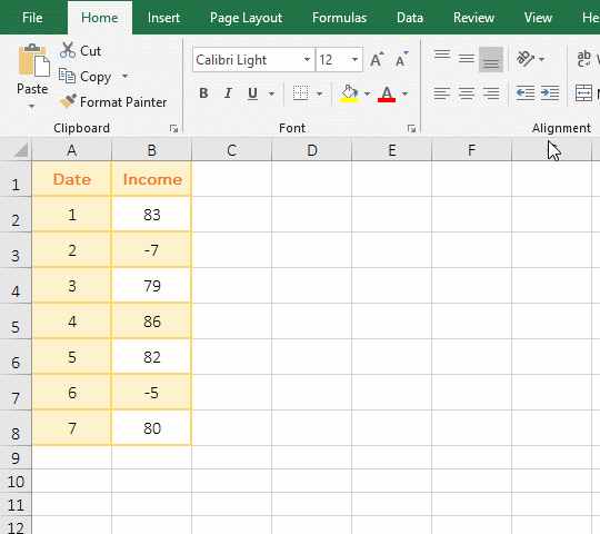 How to add plus or minus in excel