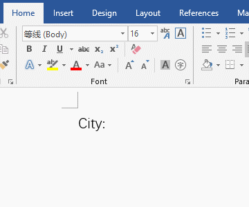 Type on the underline, it is not automatically extended(Underline can be absolutely fixed) in Word