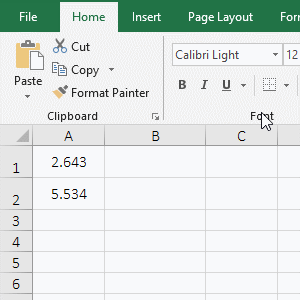 The number is greater than or equal to 3, carries 1 to the number before it in excel