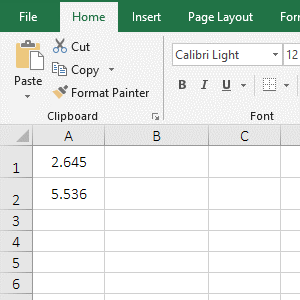 The number is greater than or equal to 6, carries 1 to the number before it in excel