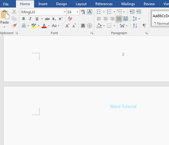 How to delete page in word