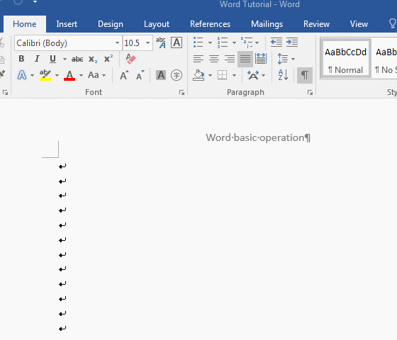 How to delete page break in word