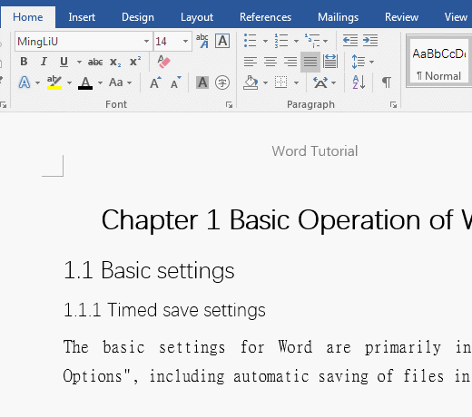 How to insert a line below header in word