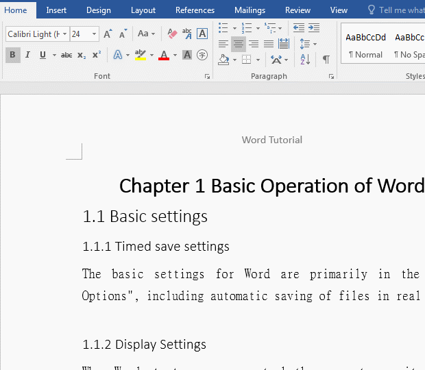Different odd and even pages in word
