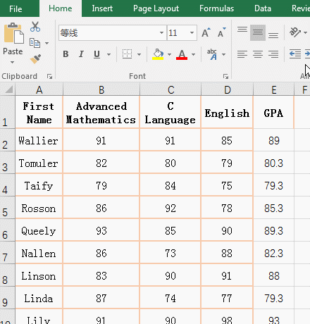 Excel sort by column